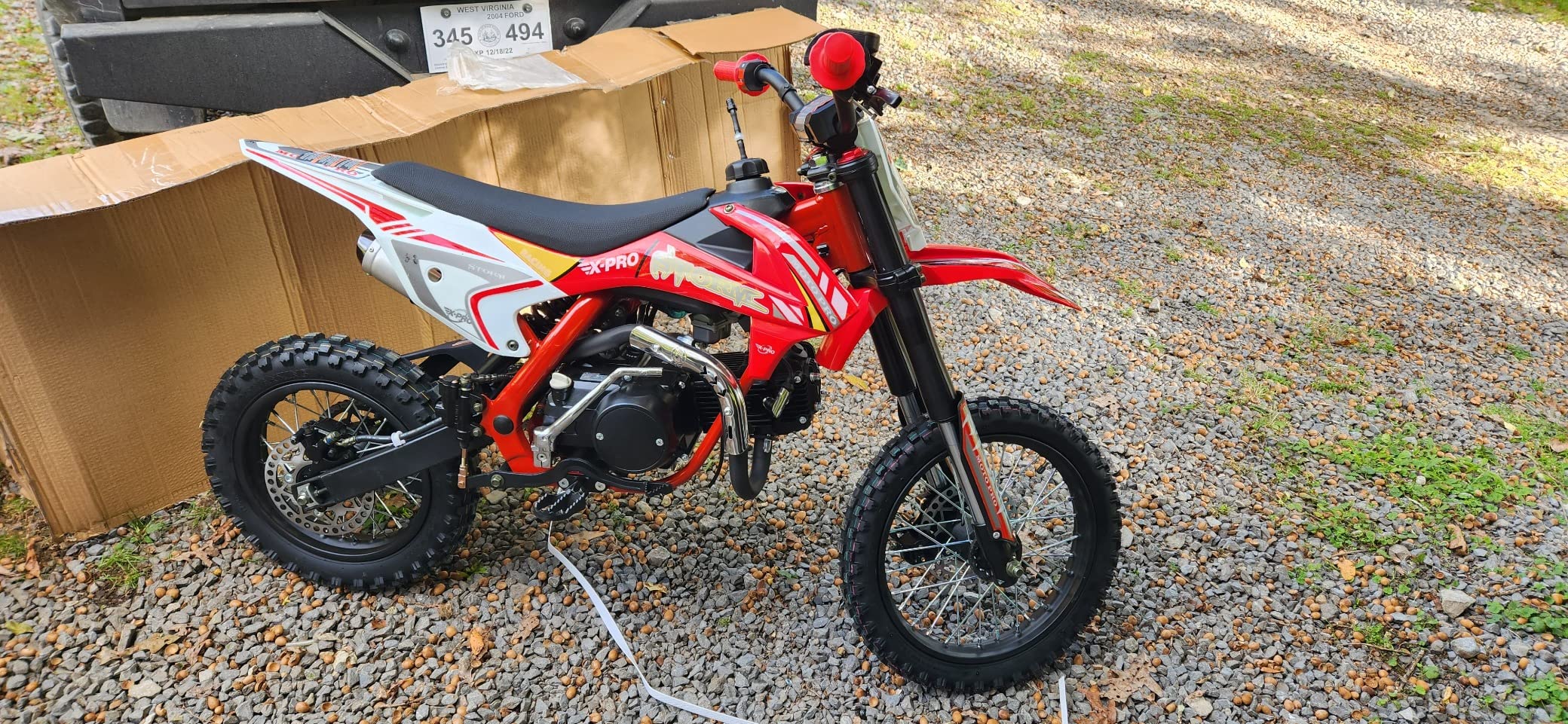 80/mo Finance XPRO Storm 125cc Kids Dirt Bike Pit Bike Youth Dirt