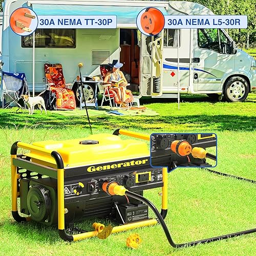 Miniatura 7 de Nilight Adaptador de corriente RV de 30 amperios a 30 amperios, conector de bloqueo giratorio TT-30P a L5-30R Enchufe macho de 30 A a receptáculo