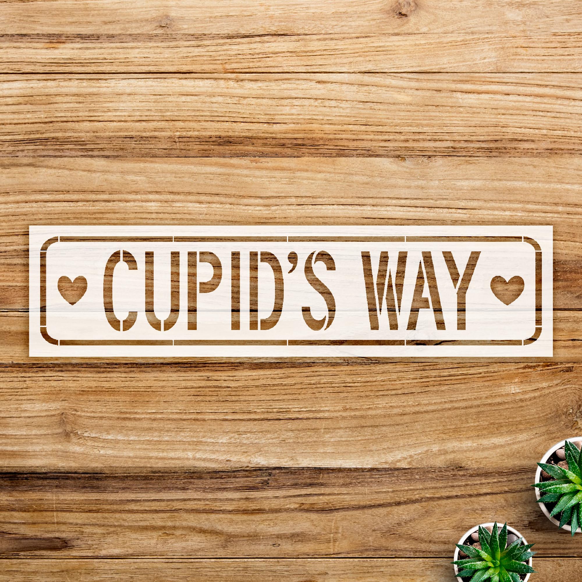 Heart Stencil Pattern for Walls and Crafts, Reusable Mylar Template, Ideal for Valentine's Day Decor and DIY Projects - Size A3 (16.5