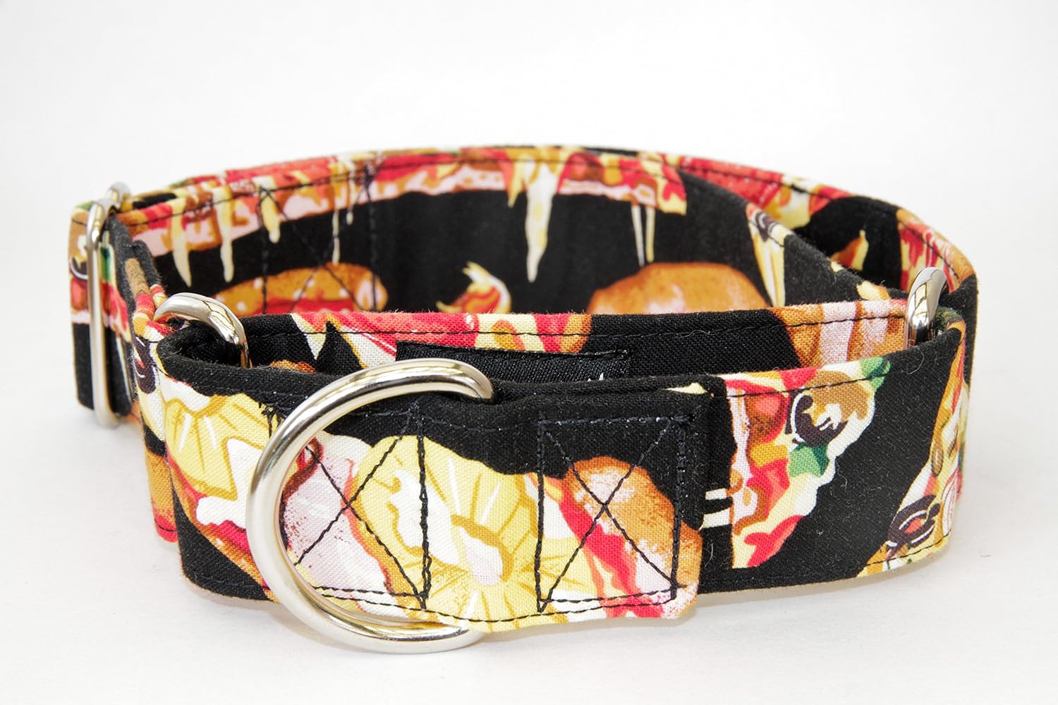 Pizza Dog Collar (Buckle, XL 2")