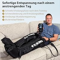 FIT KING Láb Masszírozó Kompressziós Csizma - Sportolói Regeneráció és Vérkeringés Javítás Fájdalomcsillapítással (Közepes Méret) 4