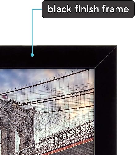 Miniatura 3 de Marco de fotos de pared plana de 8 x 10, color negro