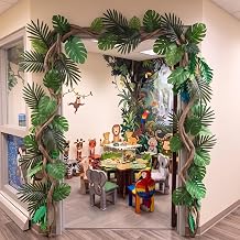 Bucherry 22 Pcs Jungle Safari Party Decorations, Vines Leaves Greenery