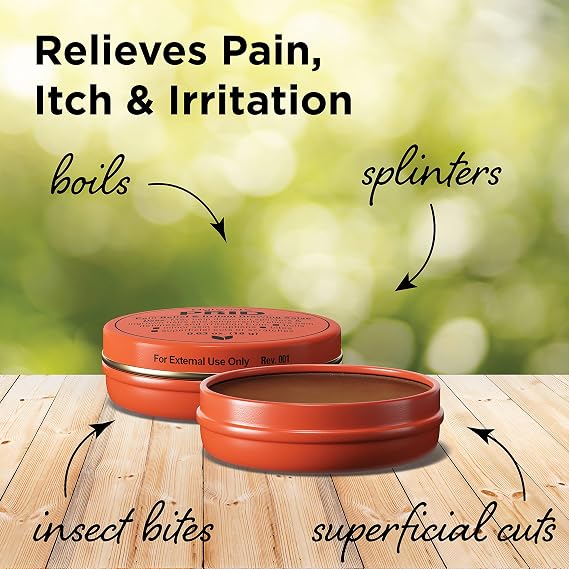 Hyland's PRID Drawing Salve, Topical Skin Irritation Relief, For Splinters, Thorns, Ingrown Hairs, Itch Relief for Bug Bites, Boils, Minor Cuts and Scrapes, 18 Grams