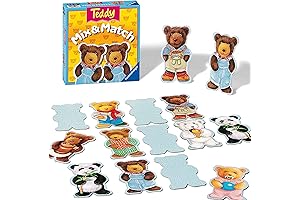 Ravensburger Teddy Mix & Match - Classic Family Fun Memory Matching Game...