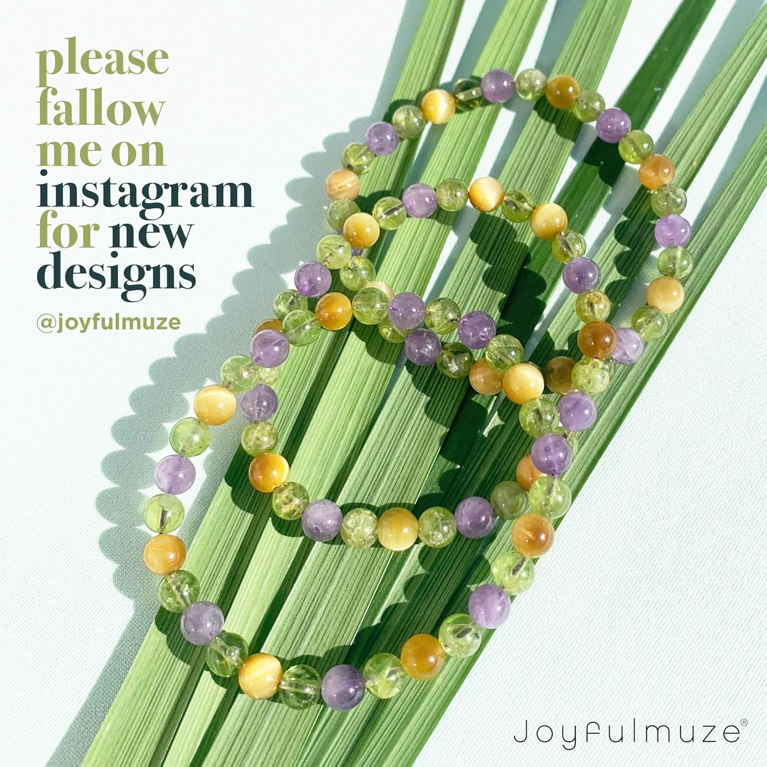 Natural Gemstone Beaded Bracelet, Tiger Eye Hematite Black Agate Granite Sandalwood Lava Stone, Handmade Stretch Jewelry, Energy Healing Protection, Men Women Gift, 8mm Beads, Fits 6.5–7" - Image 5