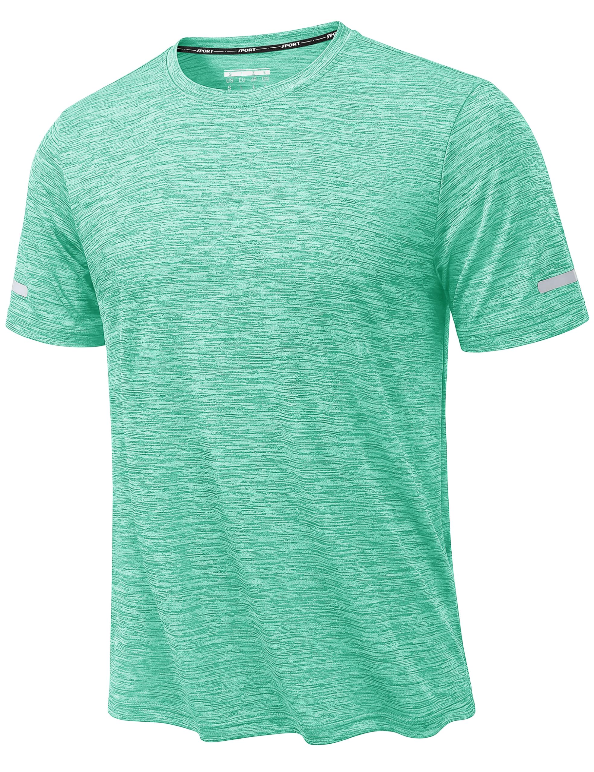 KEFITEVD Herren Sport T-Shirts Funktionsshirt Schnell Trocknendes Wandershirt Trainingsshirt Workout Gym Tshirt