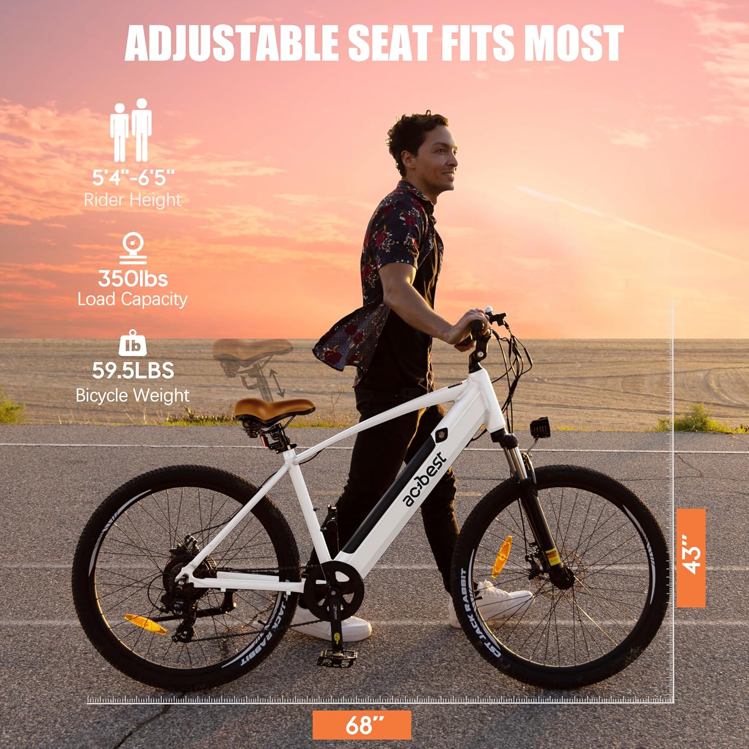 ACTBEST Core Electric Bike for Adults - Peak 1200W Brushless Motor Mountain Ebike,500Wh Removable Built in Battery Up to 55 Miles, 27.5X2.1 Tire Step Over Bicycle, Commute E Bikes with 7 Speed