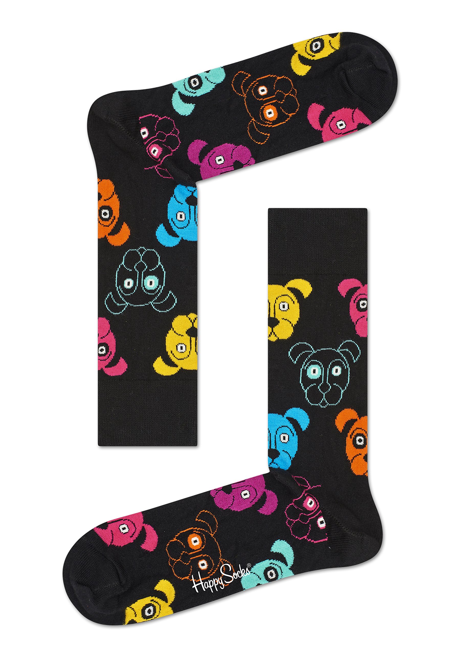 Happy Socks Men's Dog Sock Socks, Multicolour (Multicolour 900), 7-10 (Manufacturer Size:41-46)