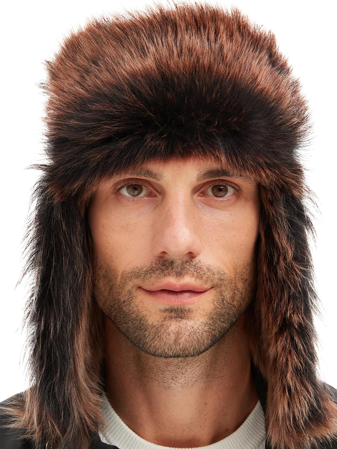 Product image of Everest Ultra-Warm Shearling Trapper Hat – Genuine Leather Winter Hat with Ear Flaps for Men & Women
