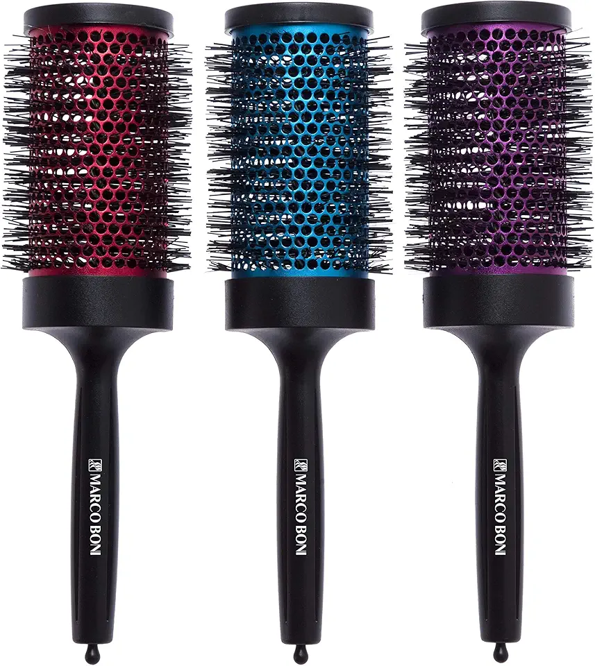 Marco Boni Escova Profissional Thermal Metallic Vazada 74Mm 7812T Cores Sortidas