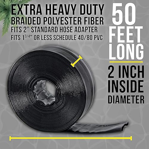 Miniatura 17 de U.S. Pool Supply Manguera de retrolavado de piscina de 2 pulgadas de diámetro x 25 pies - Manguera de descarga para bomba, filtro de arena
