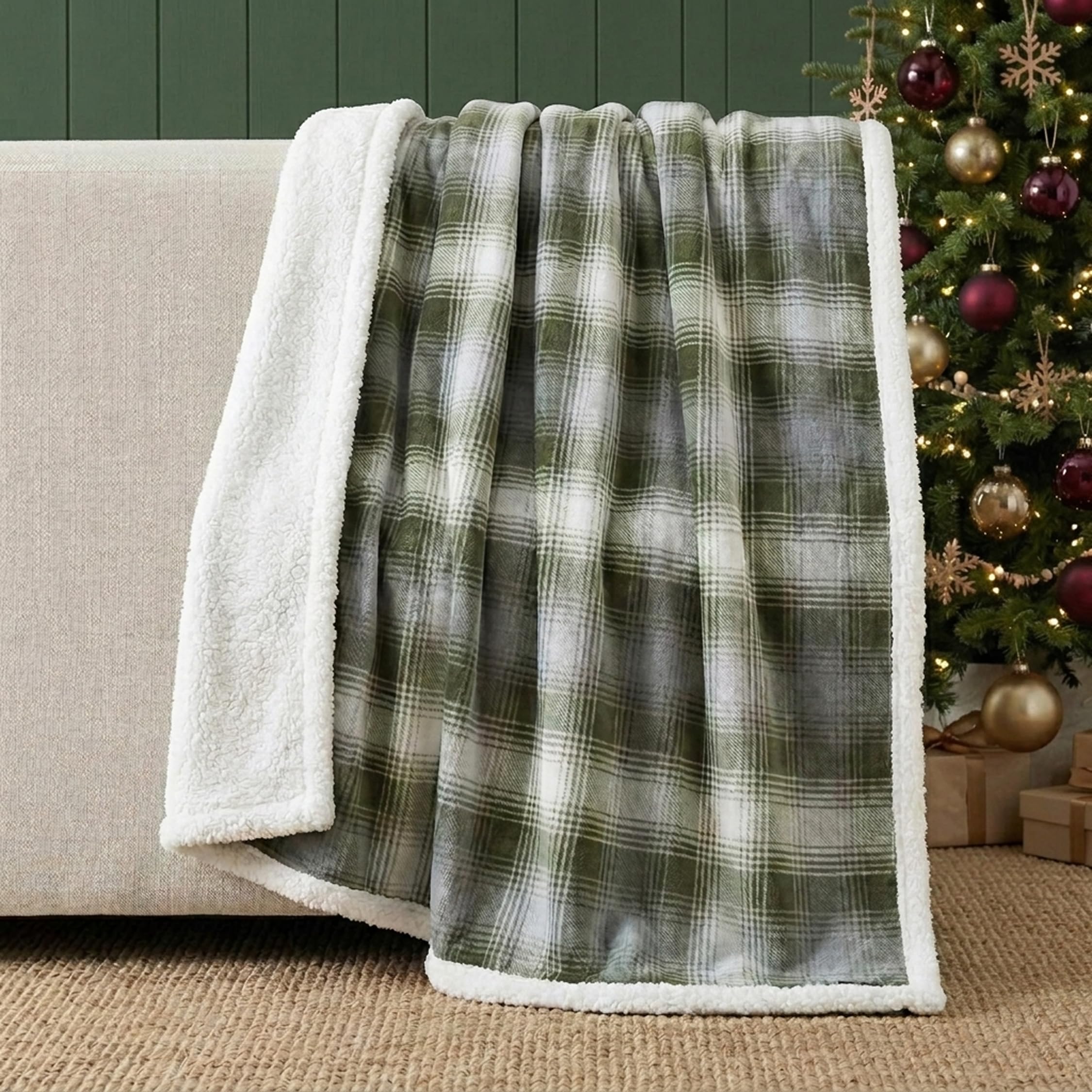 Couch Throw Blanket Setup
