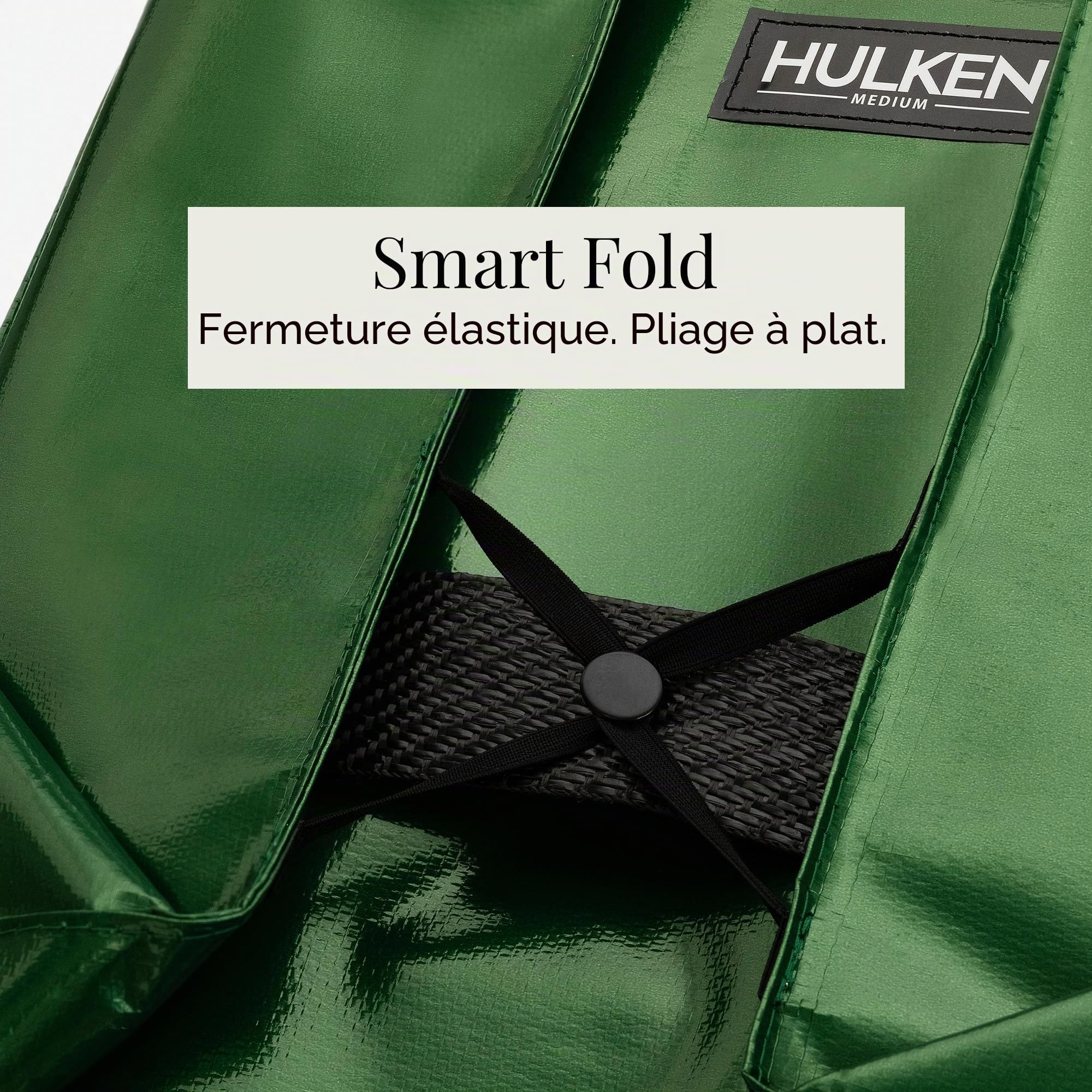 HULKEN - Sac d'épicerie réutilisable sur roulettes, chariot de courses, sac à roulettes, fermeture éclair, léger, peut transporter jusqu'à 30 kg, se replie à plat, poignées incassables