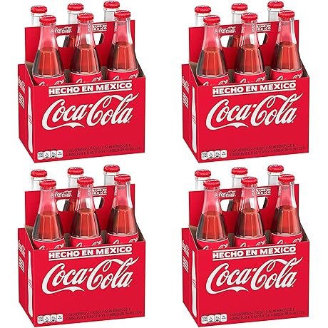 Mexican Coke in Classic Glass Bottles, Pack of 6, 24-Pack: Legendary Flavor...