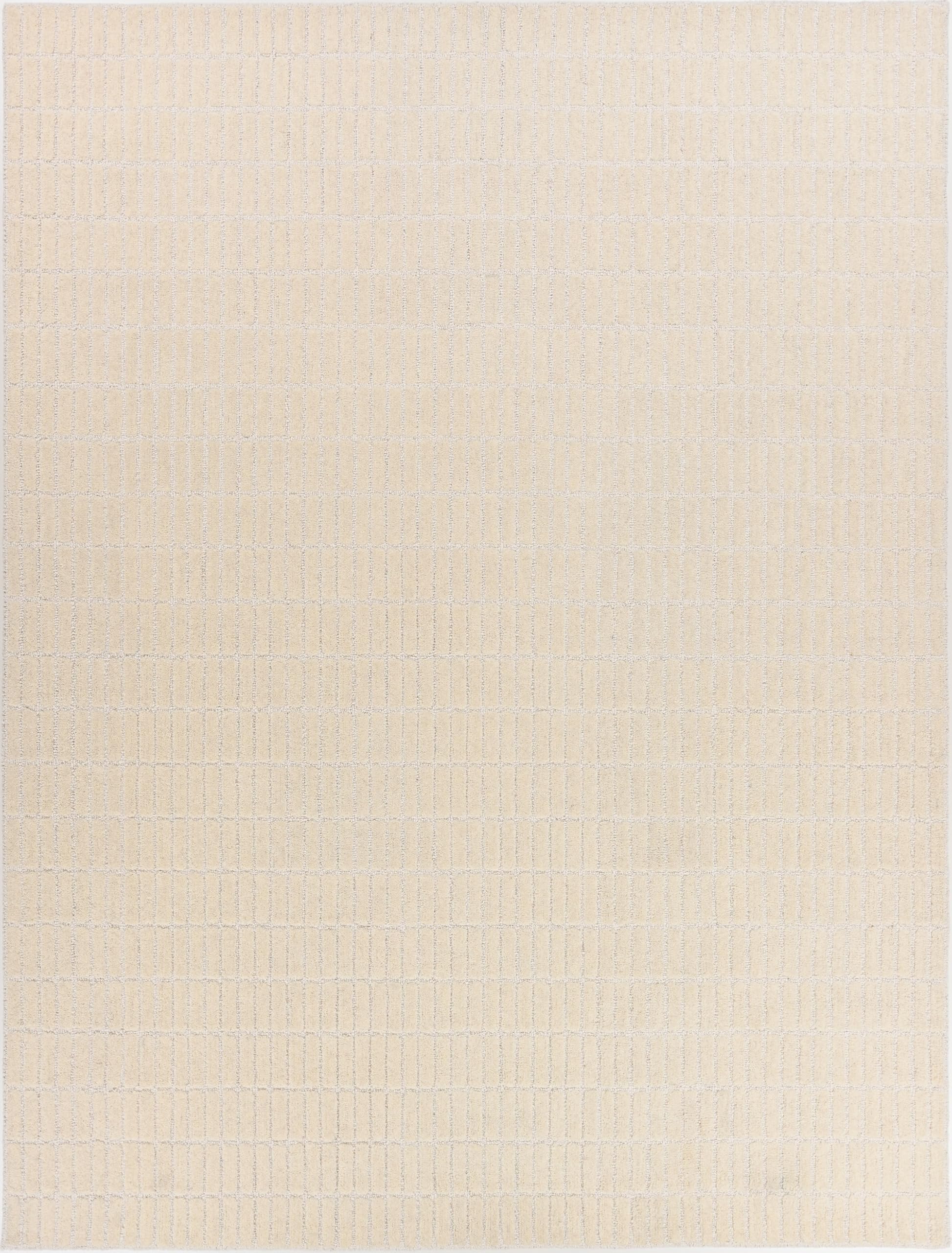 Restoration and Renovation Hand-Tufted 100% Wool Area Rug – Unique Modern Geometric Grid Pattern, Soft Plush Textured Carpet for Living Room, Bedroom,