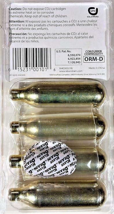 Kleer Drain 101 Replacement Cartridge, 4 Pack
