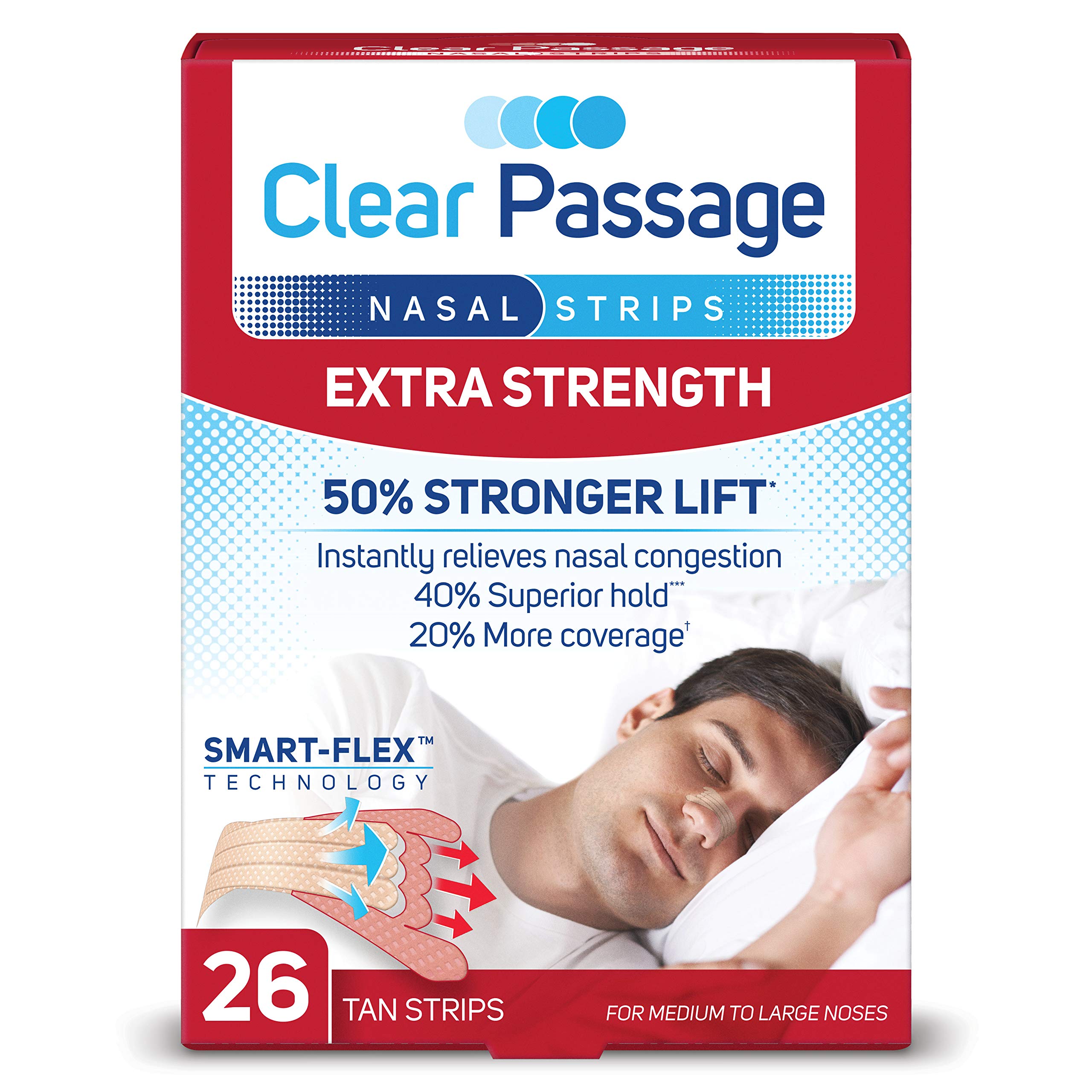 Buy Clear Passage Nasal Strips Extra Strength, Tan, 26 Count Works