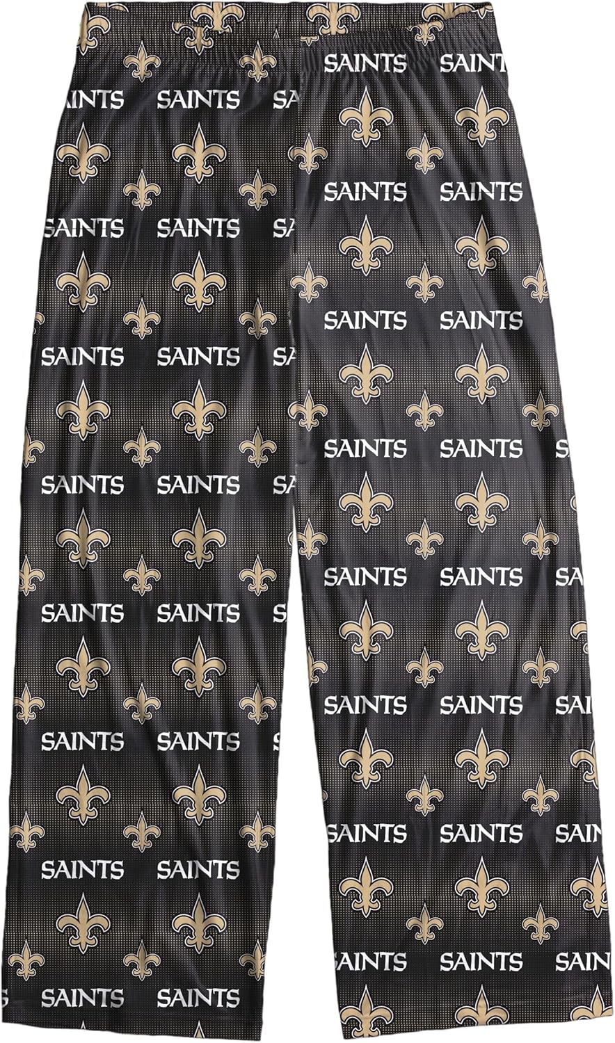 FOCO New Orleans Saints Men's Scatter Pattern Pajama Lounge Multi Color Pants