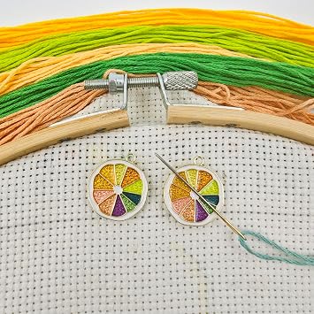 Lemon Needle Minder Magnet, Magnetic Needle Holder for Embroidery Needlework,Cross Stitch Supplies2 PCS