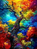 igoodom Colorful Tree Diamond Art Kits for Adults, DIY Wall Decor | Diamond Painting Kit - Sparkling Full Drill Design Perfect for Home Decor, Holiday Gifting, And Relaxing Crafting 12x16inch