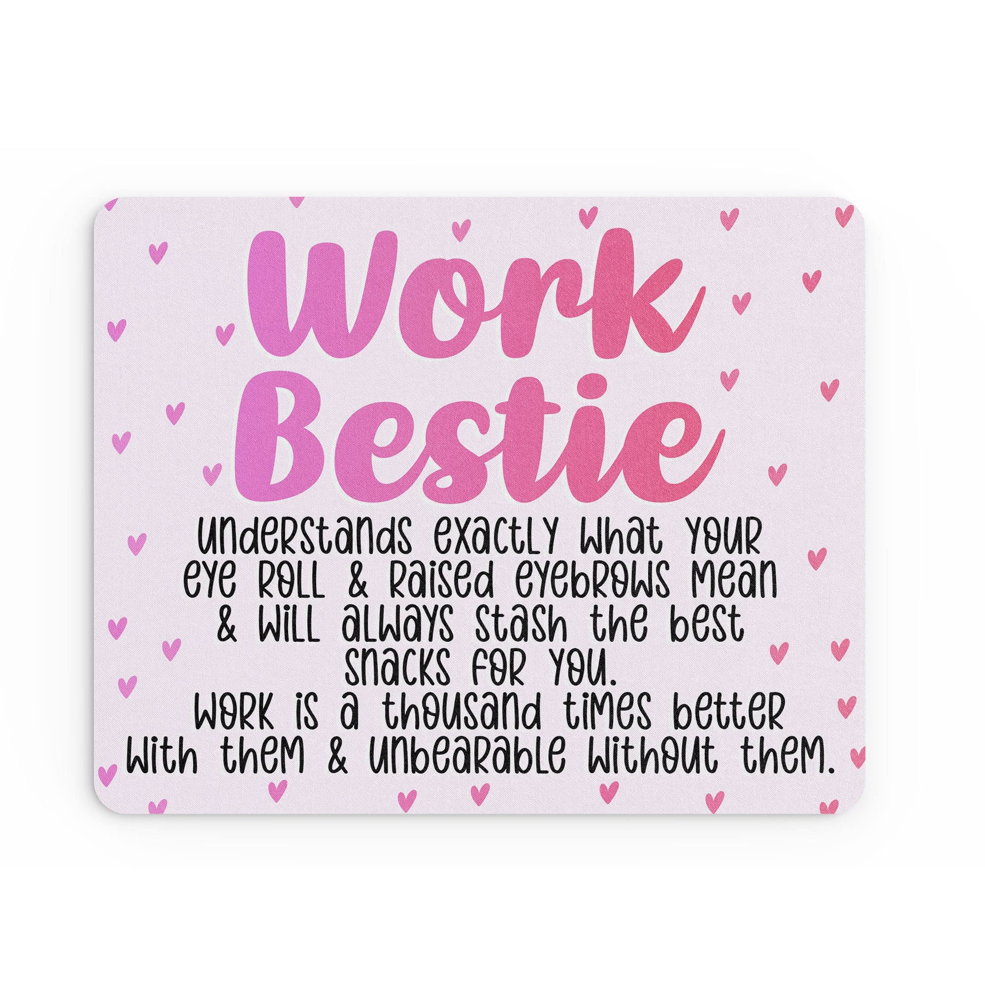 Funny Mouse Mat Office Work Mousepad Desk Accessories Computers Colleague Coworker Work Bestie For Her | MM365