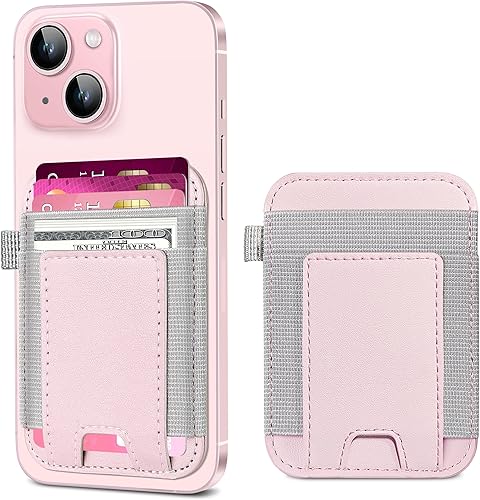 Miniatura 60 de ExtreLife Magsafe Wallet, cartera magnética más fuerte para iPhone 17/16/15/14/13/12, para tarjetero Magsafe con 2 ranuras para tarjetas, bloqueo