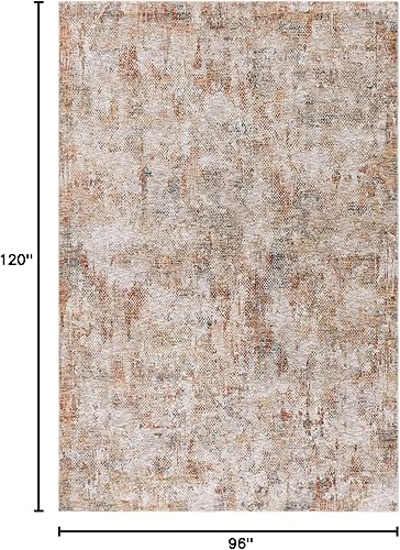 Miniatura 9 de Safavieh Silverado Collection SVD104A - Alfombra abstracta moderna y contemporánea de 9 x 12 pies color marfildorado