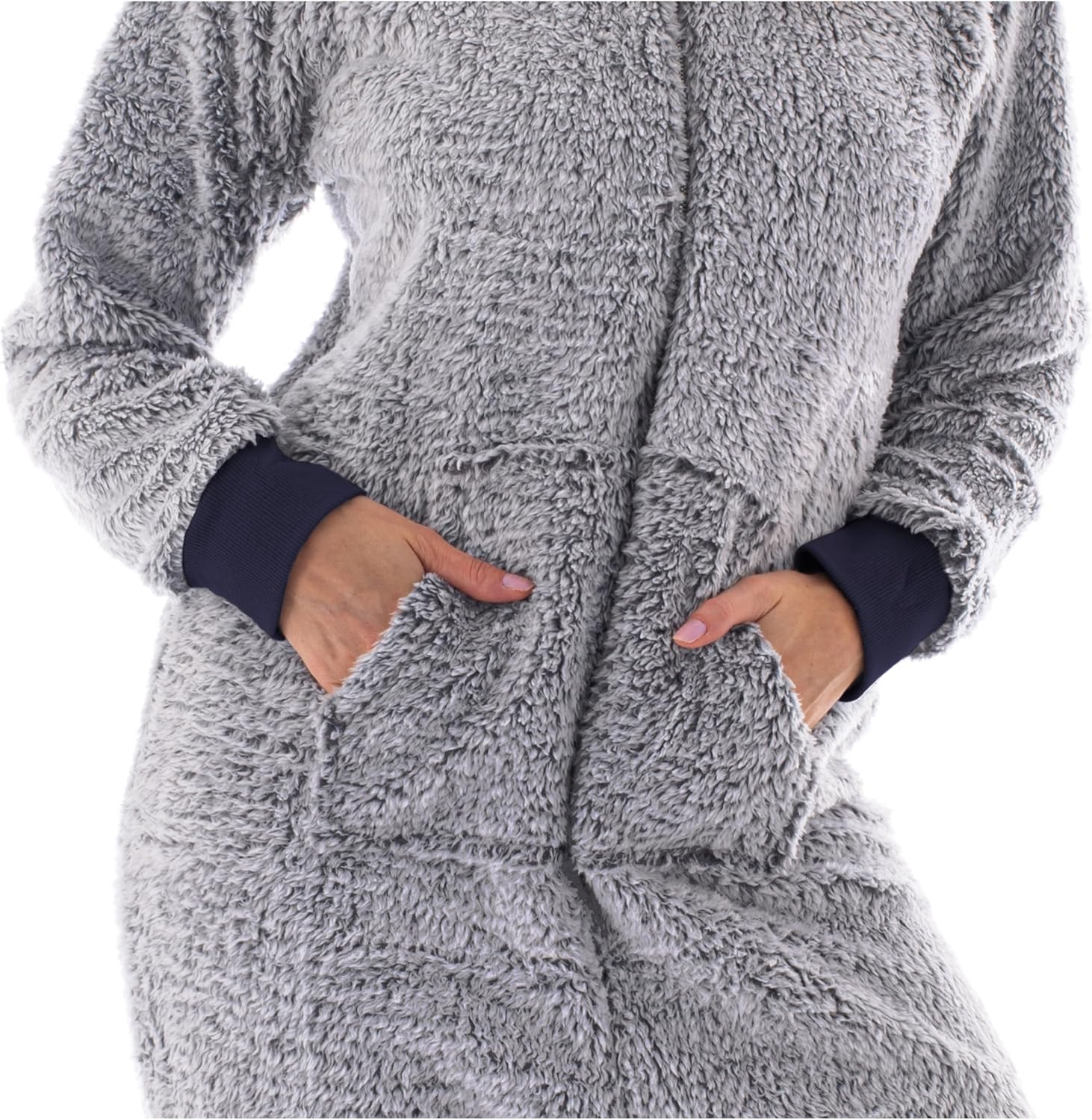 The Big Softy - Adult Onesie Pajamas for Women, Teddy Fleece Womens Onesie Pajamas, Fuzzy Pajama Onesies for Women, Teens PJs - Image 3