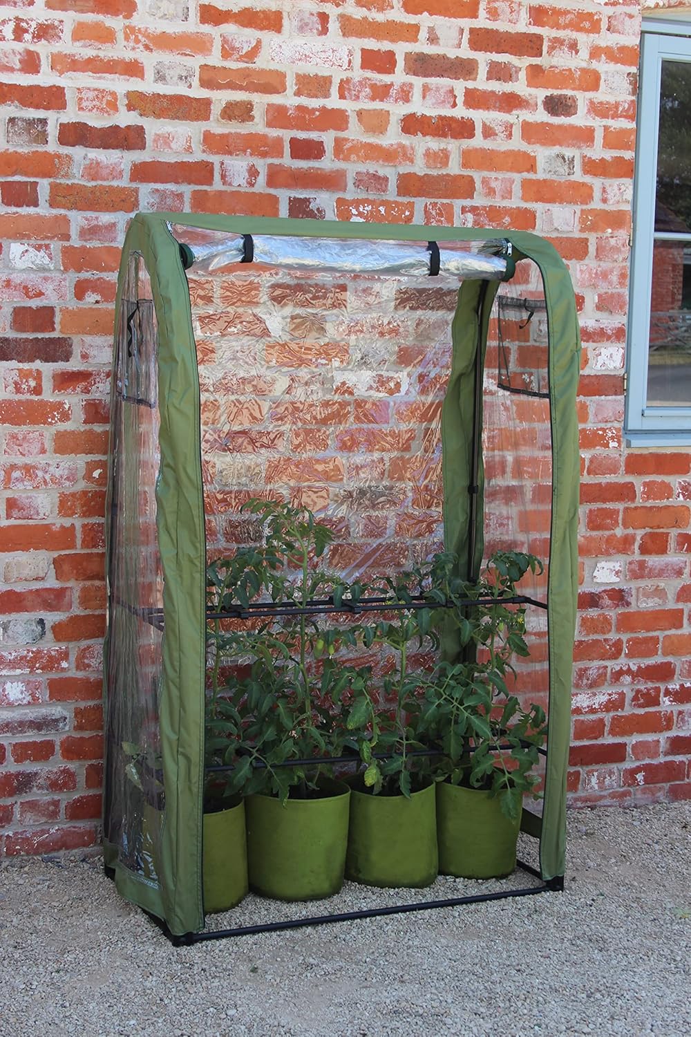 Tomato Crop Booster with Cover – Plant Support & Protective Growing Frame for Tomatoes, Vegetables & Garden Plants