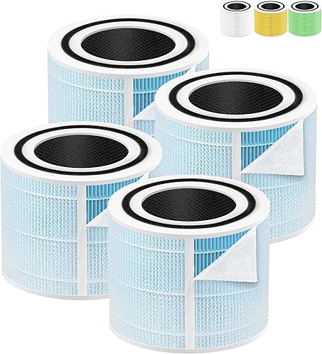 Filtro de repuesto para removedor de humo Core 300 compatible con LEVOIT Filtro de repuesto Core 300-RF-SR para purificador de aire LEVOIT Core 300