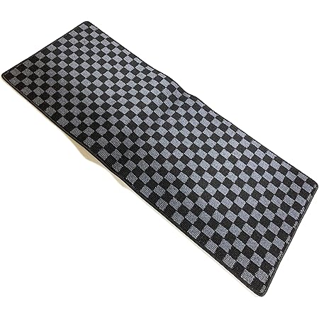 Amazon ノア 80系 ヴォクシー 80系 前期 後期 フロアマット 2列目 リア 車 3列目 マット カーマット 汚れ防止 黒 灰 チェック柄 Lサイズ 130cm 50cm ルームランプ 車 バイク