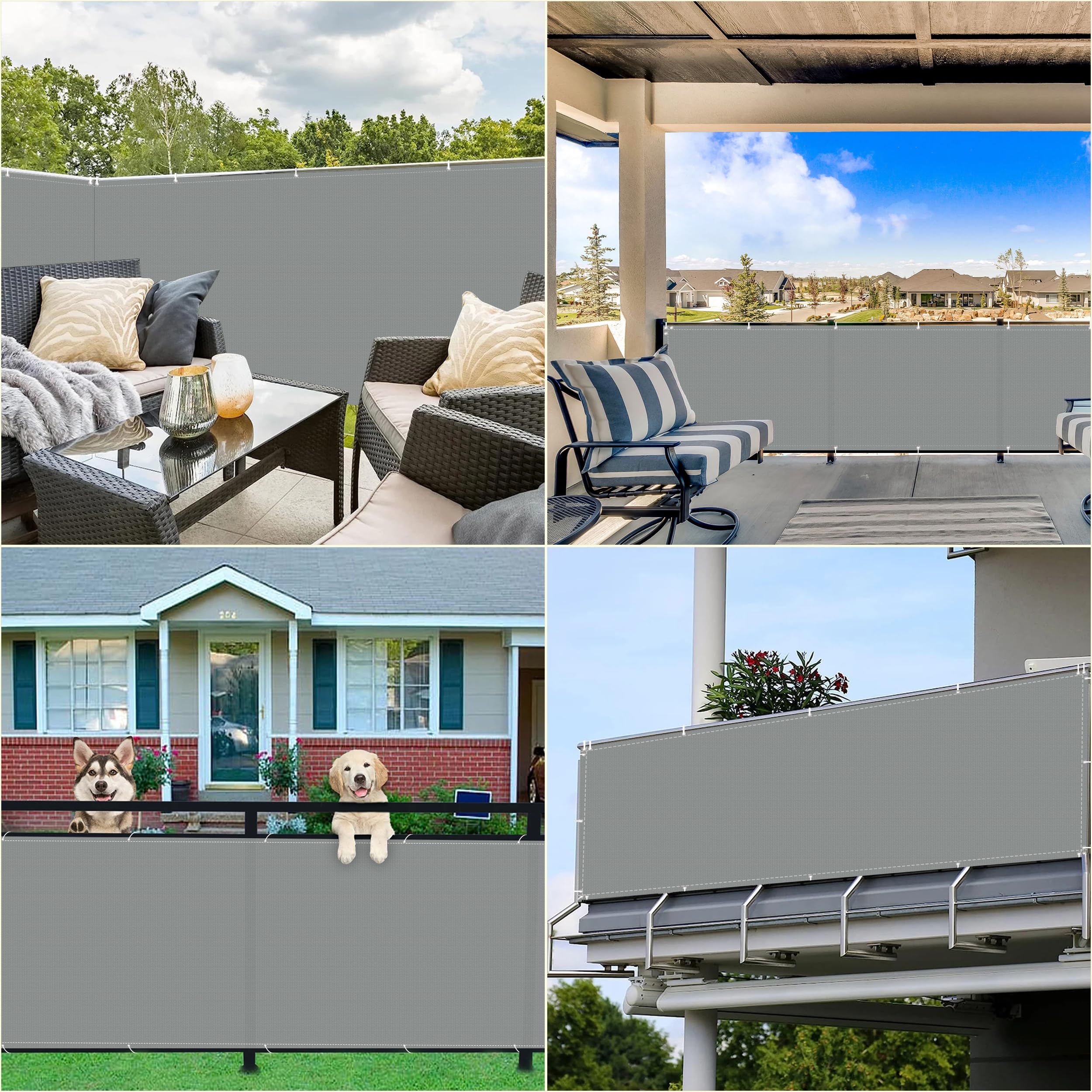 Amazon.co.jp: 日除け シェード 屋外 95x200cm のぞき見防止 