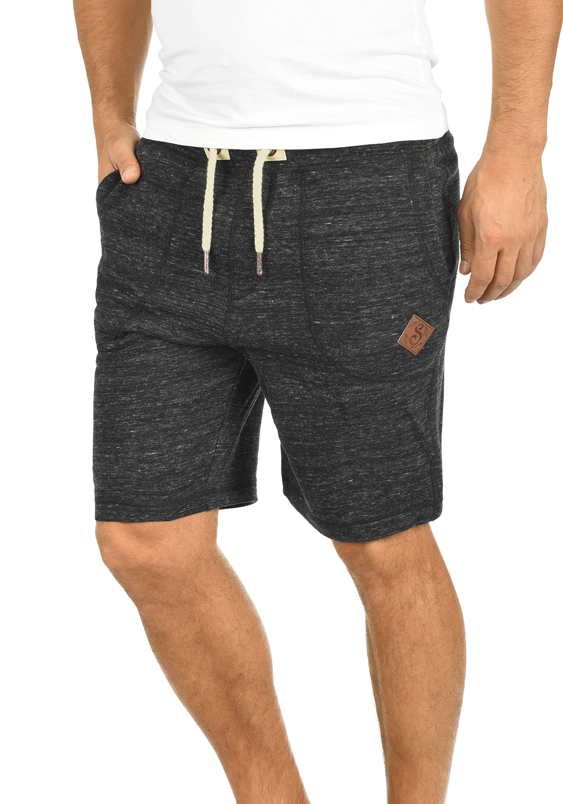 !Solid SDAris Herren Sweatshorts Kurze Hose Jogginghose mit Melierung Kordel Eingrifftaschen Baumwollmischung Regular fit