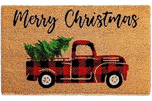 Whaline Christmas Door Mat: Festive Curb Appeal for Your Home