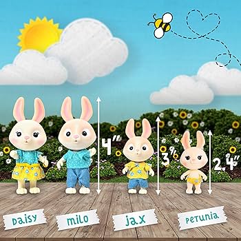 動物園飼育員 Bonney Multi Pack Amazon.com: Honey Bee Acres The McScampers Rabbit Family, 4 Mini