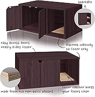 Vista 5 de WAY BASICS Caja de arena para gatos Muebles ocultos (almohadilla de arañazos incluida)