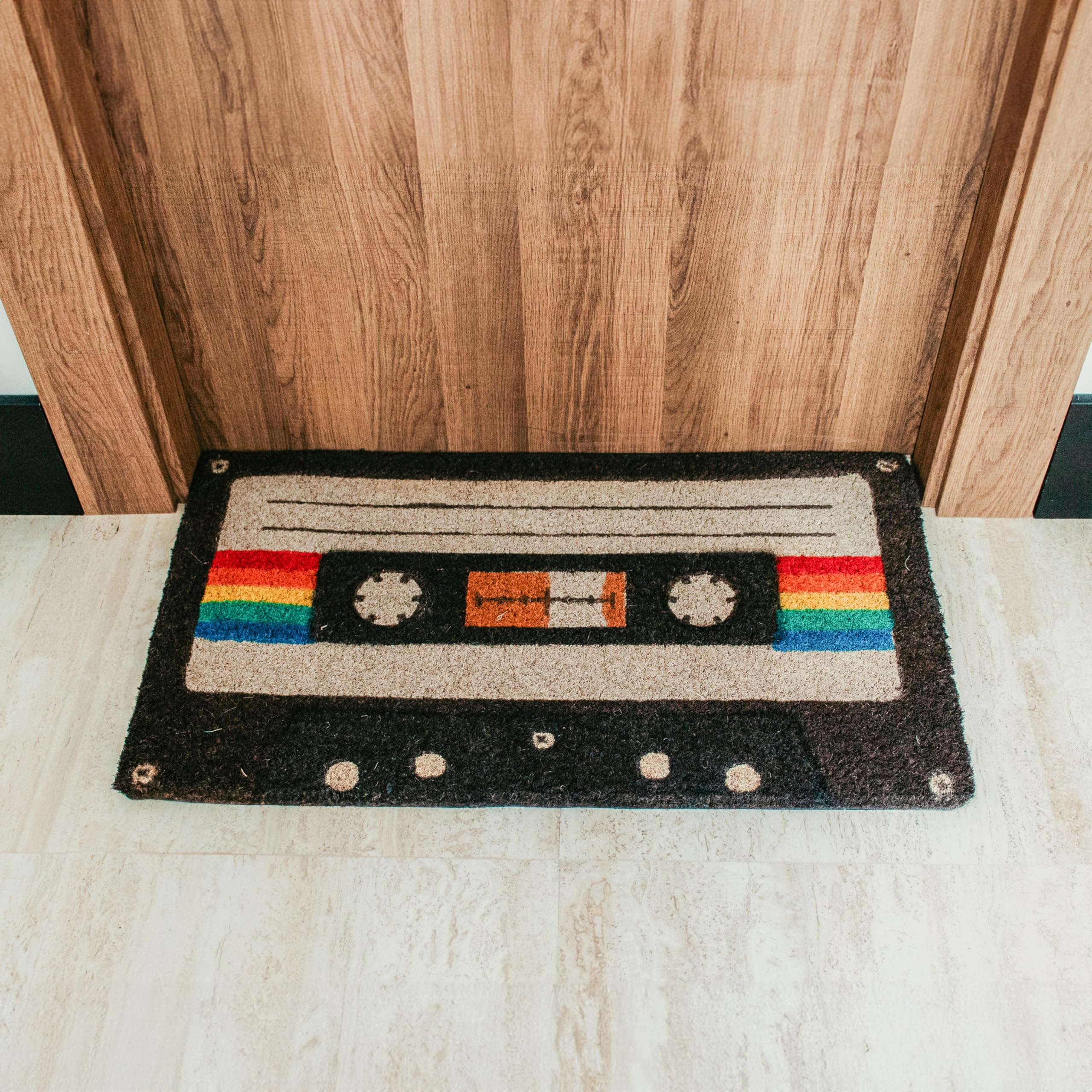 Fisura, “Cassete” Coir Door Mat, Dirt Trapper Doormat with Non-Slip PVC Backing - Image 3