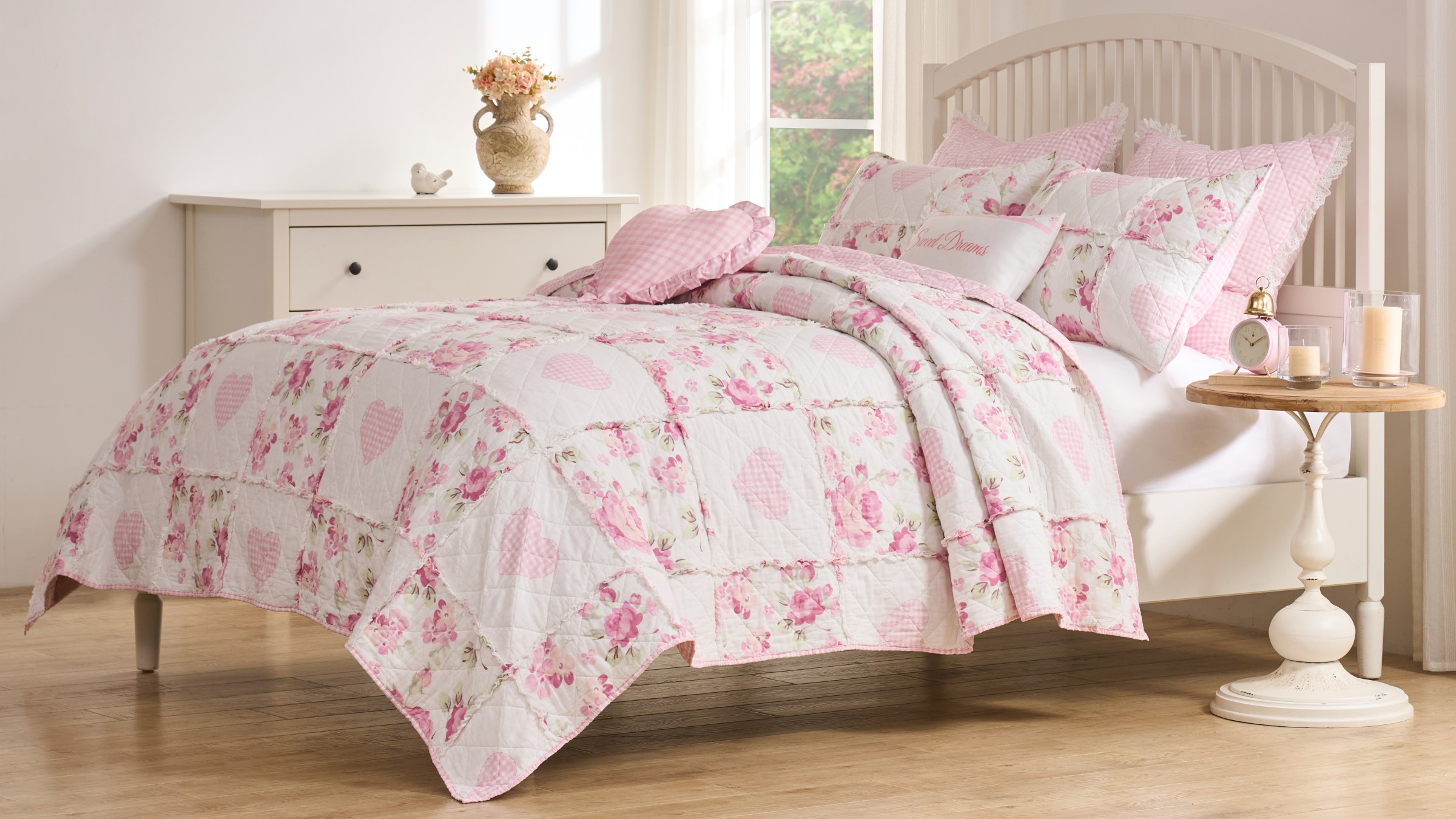 Amazon.com: Greenland Home Fashions Veronica's Hearts Shabby Chic