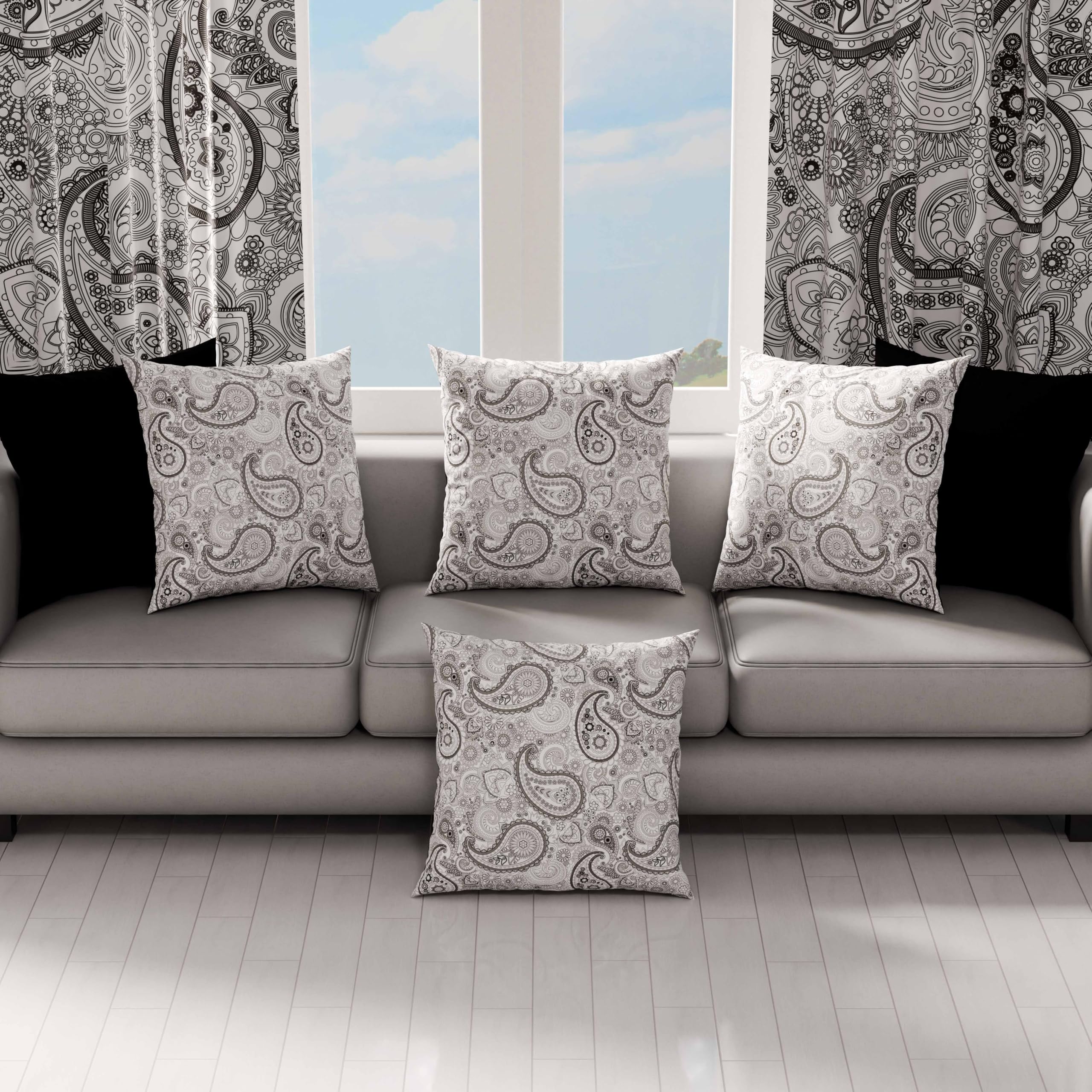 Essential - Lot De 2 Taies D'oreillers 63X63 Cm 100% Coton Uni.[Y13