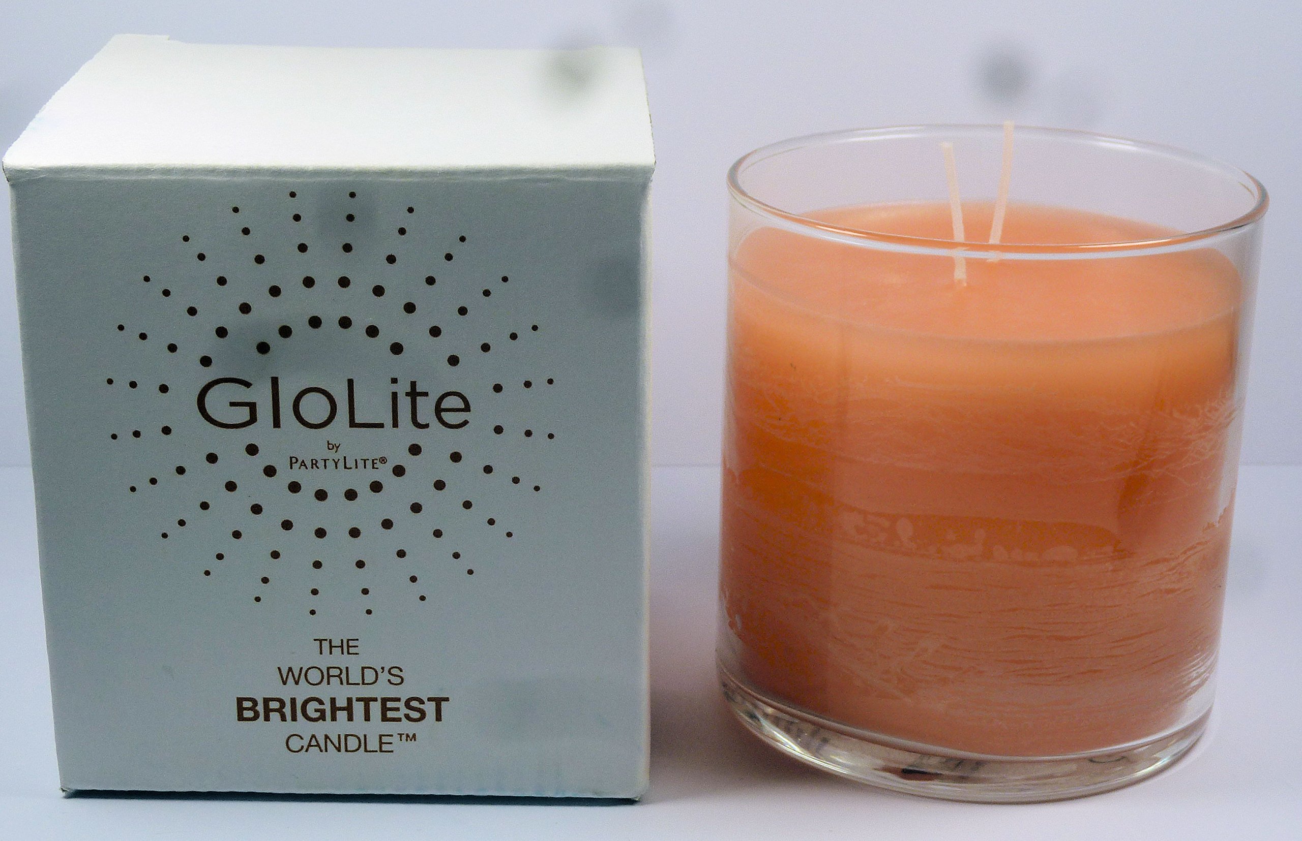 Unbekannt PartyLite GloLite Duftwachsglas Pfirsich-Honig-Zitronella