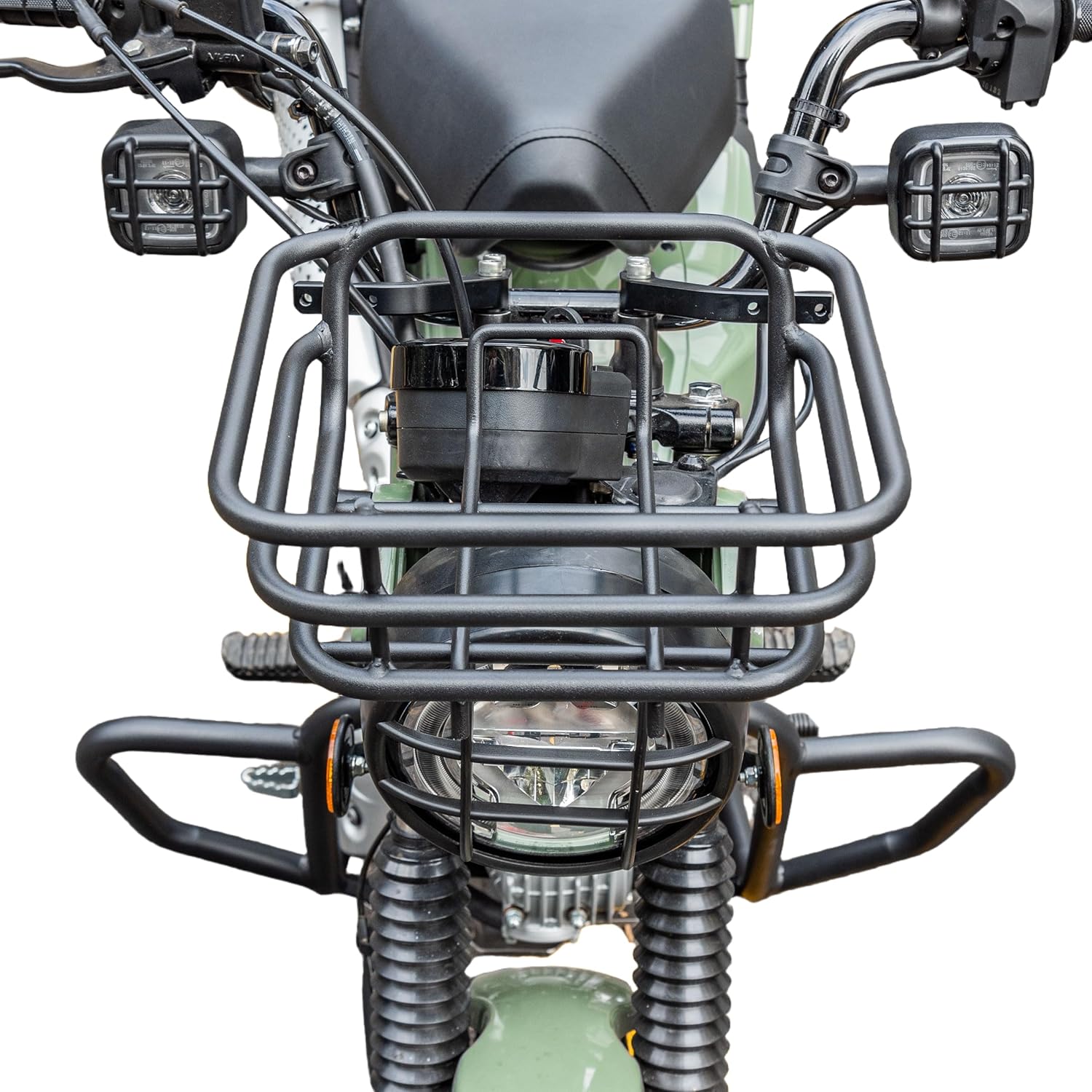 Motorcycle Front Luggage Rack Compatible with Honda Trail125 CT125 Huntercub125 2020 2021 2022 2023 2024 2025 Cargo Carrier Driver Bracket Holder Support Shelf