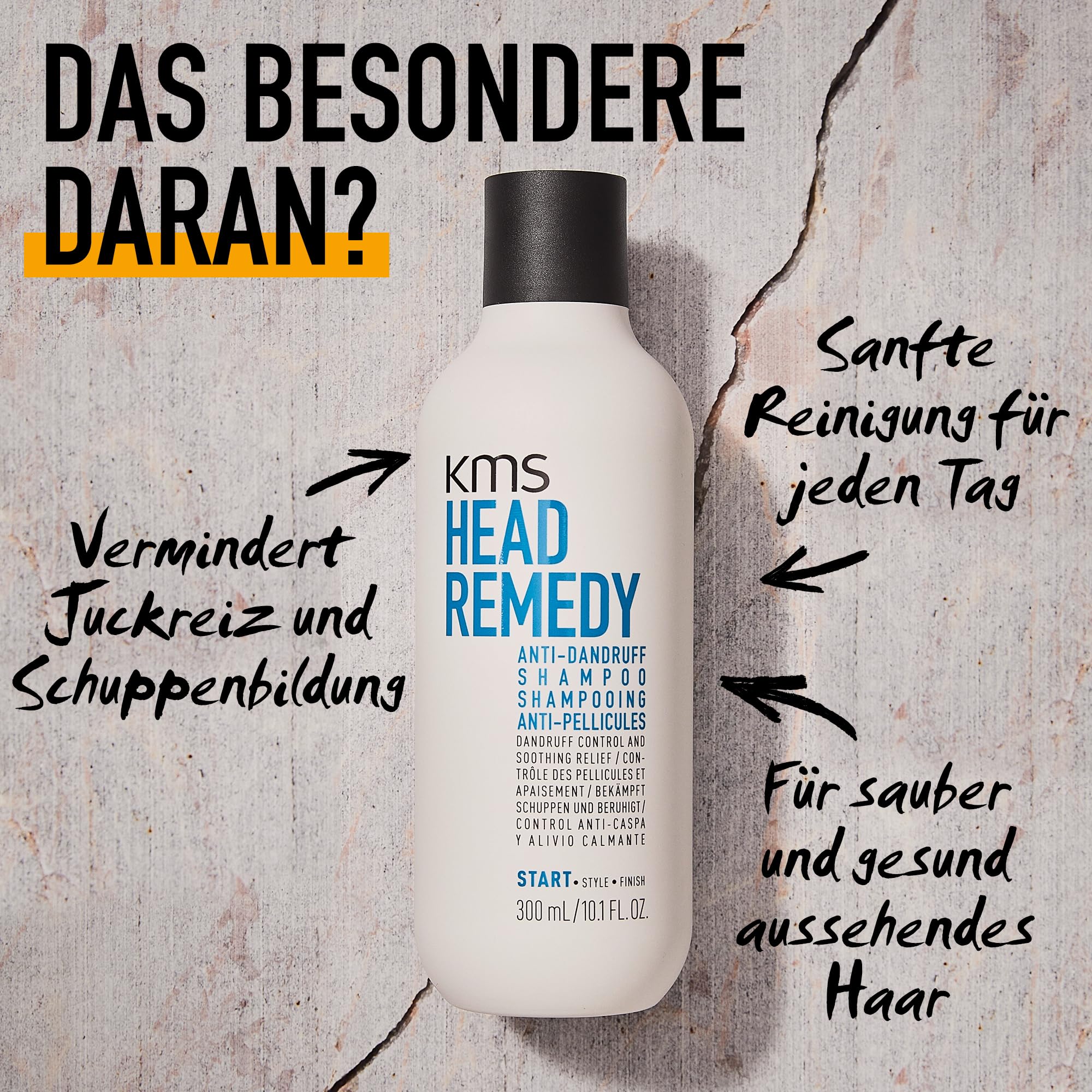 KMS Anti-Schuppen-Pflegeroutine mt Shampoo & Trockenshampoo. Für unruhige & trockene Kopfhaut, Gegen jede Art von Schuppen und Auffrischung