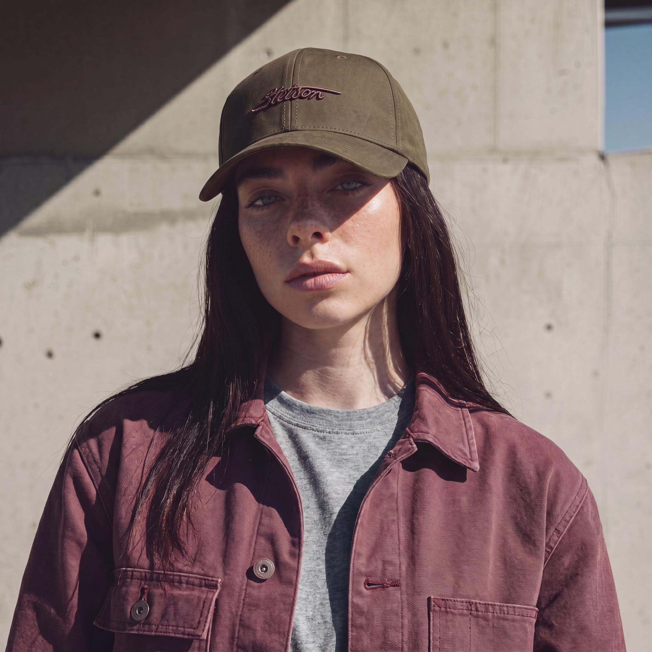 Stetson Czapka Waxed Cotton WRKobiety/Mężczyźni - z daszkiem bawełniana baseball cap Metalowa sprzączka, daszkiem, Jesień Lato Wiosna Zima
