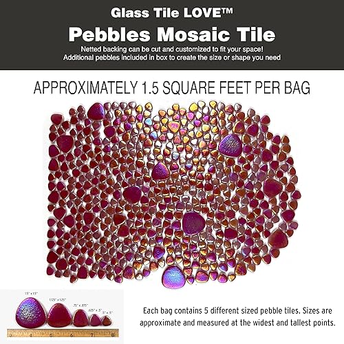 Miniatura 8 de The Tile Doctor Series Forever Love - 13 hojas - Duraderas y resistentes al agua, ideal para salpicaduras de cocina, baño, área de la piscina, fácil