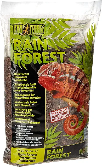 Exo Terra Rain Forest Substrat für Chamäleon Terrarien - 8,8L natürliche Mischung