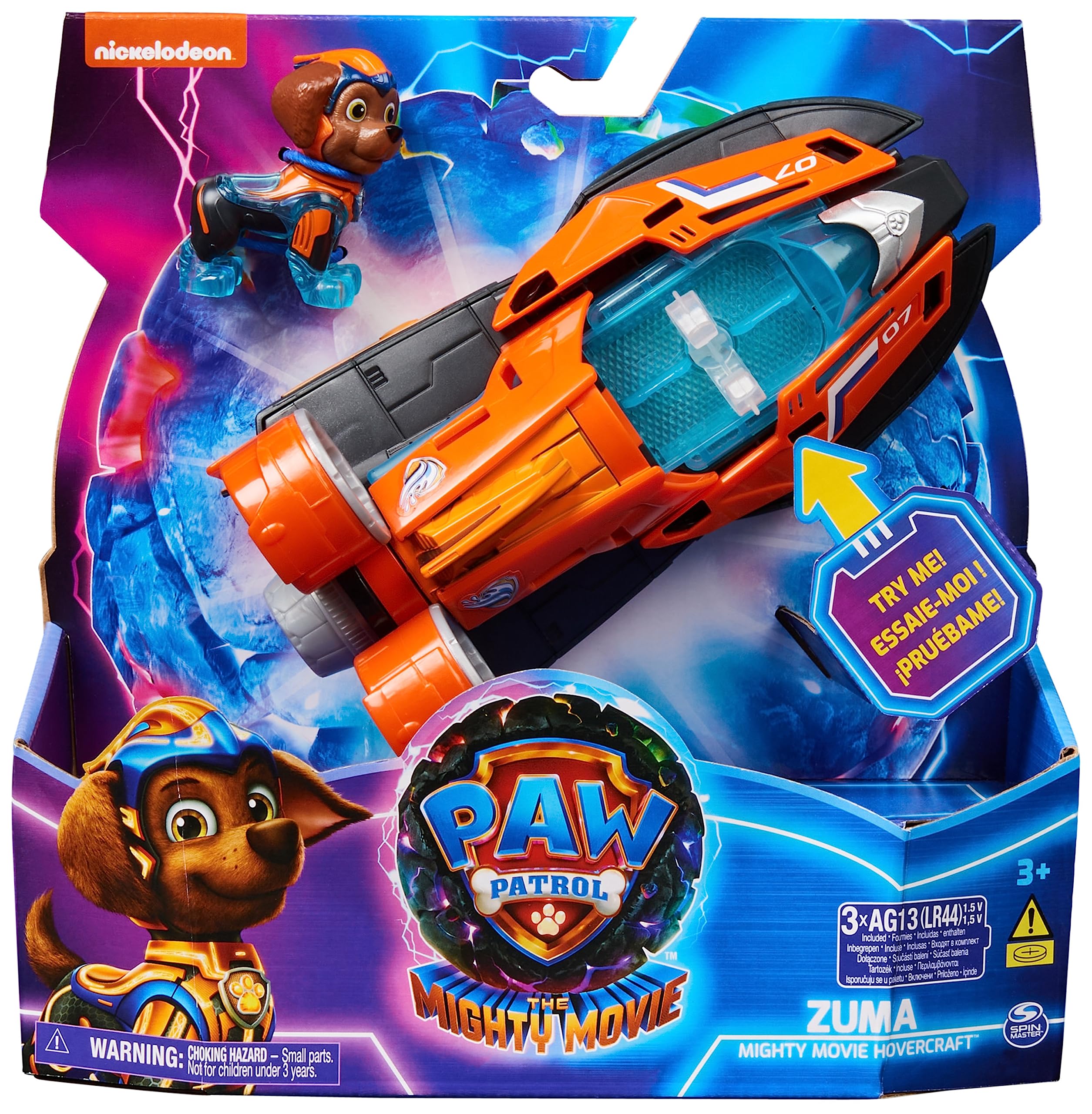 Paw Patrol Mighty Pups Samochodzik, Wielokolorowy, Od 3 lat