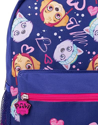 Miniatura 6 de Paw Patrol Juego de mochila para niñas  Paquete de mochila Everest & Skye para niños con bolsa escolar, estuche para lápices, bolsa de almuerzo y