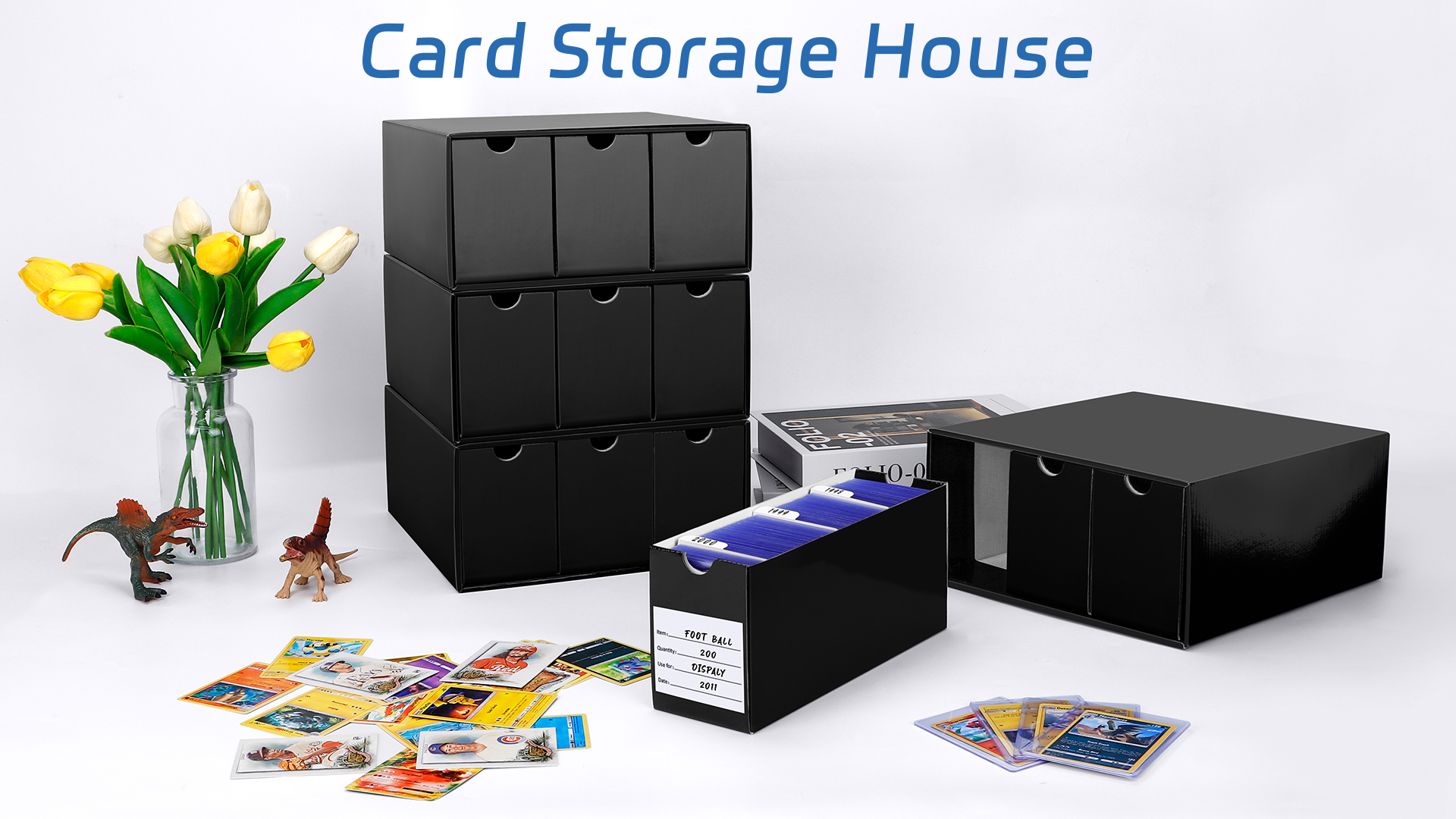 Amazon.com: Leyzan Card Storage Box for Toploader, 12 • 600 Count