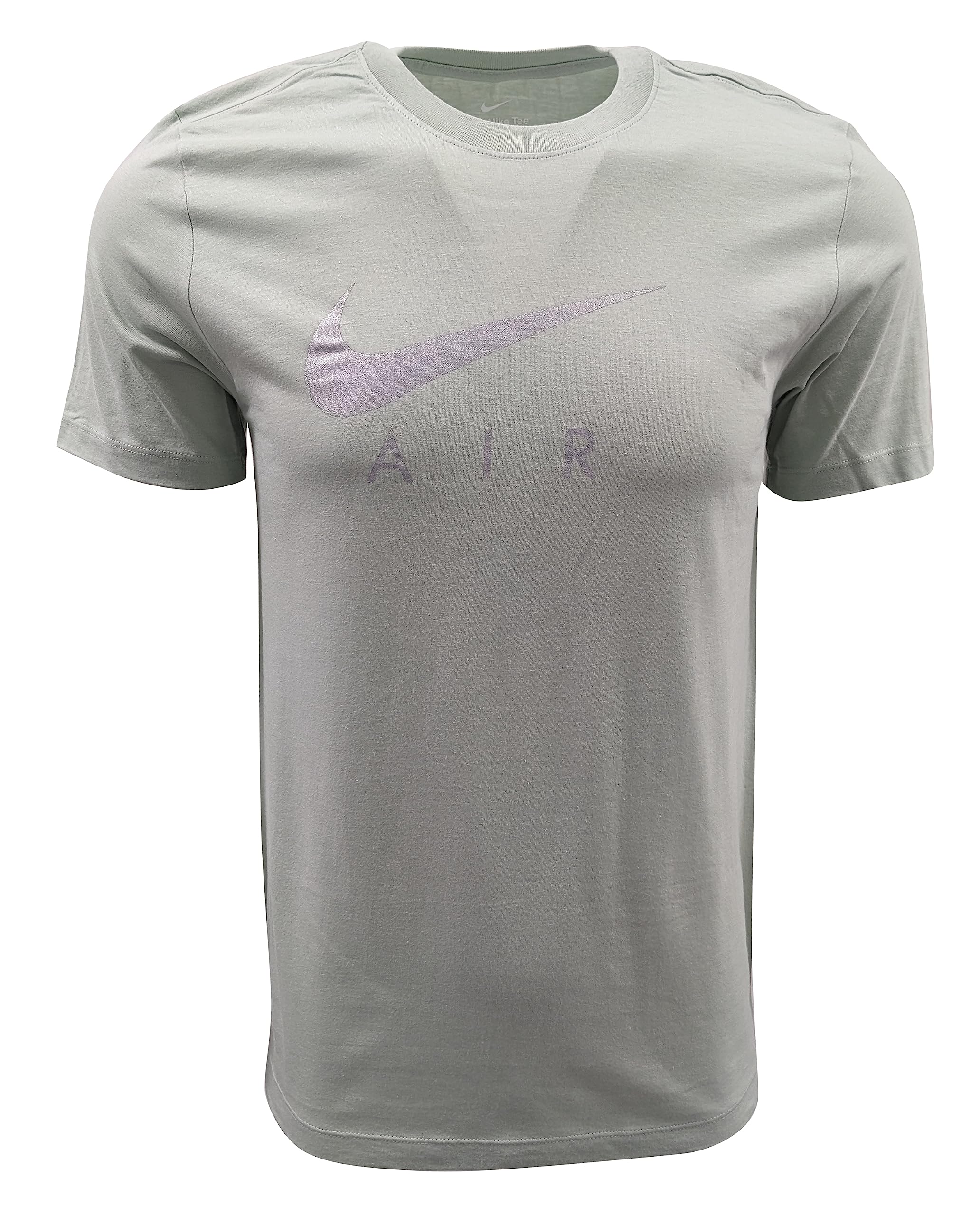 Nike Mens Swoosh Air Metallic Graphic Tee XX-Large Tea Green Silver